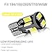 10Pcs, 194 LED Bulb, Super Bright 168 2825 W5W T10 Wedge LED Bulbs, Interior Car Led Lights Error Free for Car Interior Dome Map Door Courtesy License Plate Lights, RV Camper, 12V White