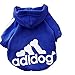 High Quality Pet Dog Clothes Coat Soft Cotton Adidog Clothing 7 Colors Small Size S M L Xl XXL Dog Jacket (Navy Blue, XXL)