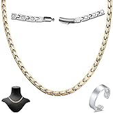 Cigmag Titanium Necklace for Men Women - Magnetic Necklace Ultra Strength Magnets - with Adjustable Sizing Tool and Present Box