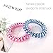 Spiral Hair Ties, Coil Hair Ties, Phone Cord Hair Ties, No Crease Hair Ties, Colorful Hair Accessories for Women Girls, Including Fluorescent Series And Matte Series (20PCS)