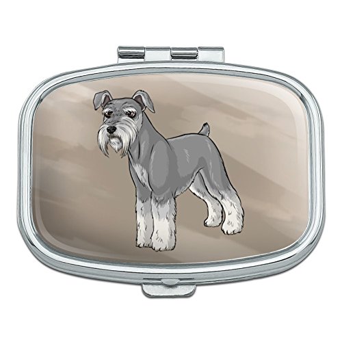 Miniature Schnauzer Dog Rectangle Pill Case Trinket Gift Box