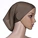Ksweet Women Hijab Cap 4pcs Tube Bonnet Underscarf Cotton Headwear Versatile Solid Turban Wrap Soft Kerchief Headband