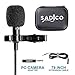 Lavalier Lapel Microphone Professional Grade - Omnidirectional Mic with Easy Clip, Perfect for Recording Youtube/Interview/Video Conference/Podcast/Voice Dictation/iPhone/Android/Dslr