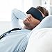 Plemo Velvet Eye Mask Ultra-Soft 100% Light Blocking, Adjustable Strap Design Breathe-Easy for Bedtime & Travel (Peacock Blue)