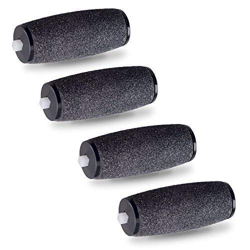 E-Cron Replacement Rollers Compatible with Scholl Velvet Smooth Diamond Express Pedi Callus Remover Foot File, Medium Hard Coarse 4 pcs.