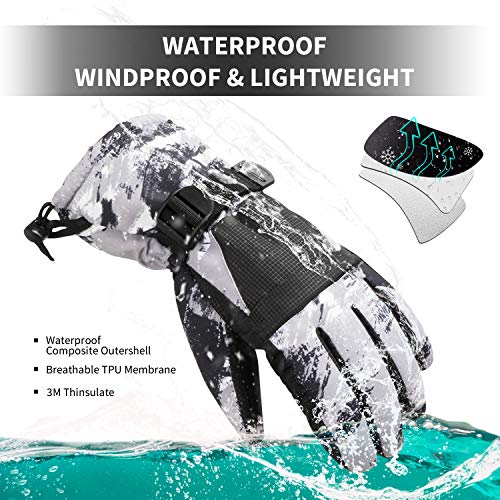 image for BOSONER Ski Snowboard Gloves Waterproof Winter Warm Gloves, Unisex You