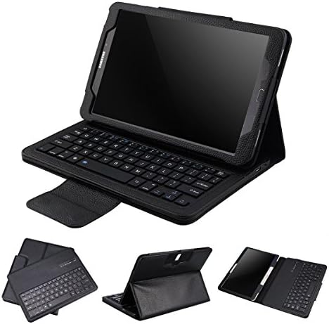 ANMANI Samsung Galaxy Tab A 10.1 Keyboard case - Ultra-Thin PU Leather DETACHABLE Bluetooth Keyboard Stand Case / Cover for Samsung Galaxy Tab A SM-T580N/T585N 10.1-inch 2016 Tablet - Black