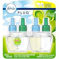 Febreze Plug In Air Freshener Scented Oil Refill, Gain Original Scent, 2 Count (Packaging May Vary)