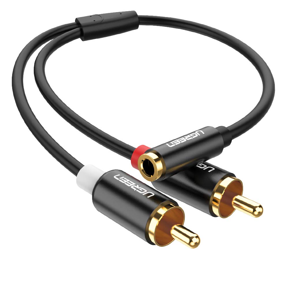 UGREEN RCA 3.5mm Adapter 2RCA Phono Male to Female Jack Amazon.co.uk Electronics