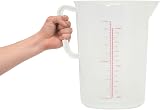 Acense Polypropylene Measuring Jug 5L Narrow Spillage-Free Multi-Purpose view 3