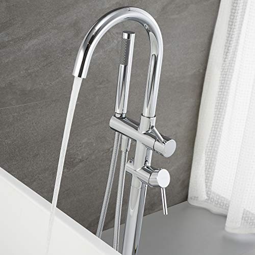 Artiqua Freestanding Bathtub Faucet Tub Filler Faucets Chrome Floor