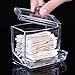 Cosmos Clear Acrylic Cotton Swabs Cotton Ball Cosmetics Holder Box Organizer