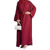 2PCS Women's Muslim Dresses Abaya Islamic Dubai Prayer Dress Robe Long Cardigan Maxi Dress