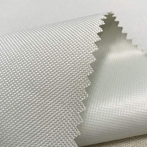 size1meter1.5meters Wide Waterproof Canvas Fabric Outdoor 600 Denier Indoor/600D Oxford Fabric PVC Coating Outdoor Fabric by The Meter (Light Grey)