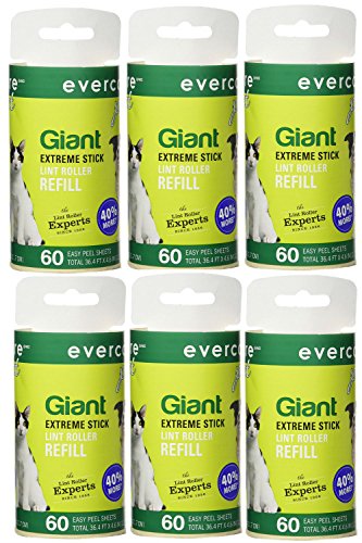 Evercare Pet Bundle: Giant Pet T Hand Roller & Giant Pet Roller Refills - 6 Pack