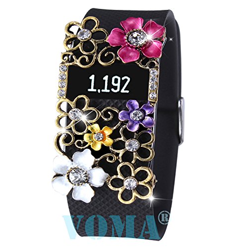 VOMA Fitbit Bling Jewelry Accessory For Fitbit Charge/Fitbit Charge HR(blivt-pkwt)