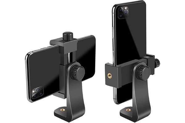 SharingMoment Premium Smartphone Holder/Vertical and Horizontal Tripod Mount Adapter Rotatable Bracket with 1/4 inch Screw/Ad