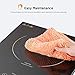 Portable Induction Cooktop, iSiLER 1800W Sensor Touch Electric Induction Cooker Cooktop with Kids Safety Lock, Countertop Burner Suitable for Cast Iron, Stainless Steel Cookware