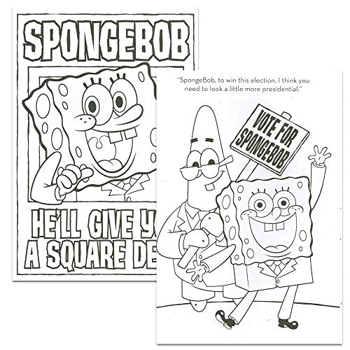 SpongeBob SquarePants Coloring and Activity Book Set with Stickers (2 ...
