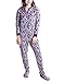 Caramel Cantina Women's One Piece Zip PJs Footed Fleece Adult Onesie