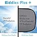 Car Sun Shade (2 Pack) with static cling. Blocks Harmful UV Rays and protects against cancer + FREE carry bag + 4 FREE suction cups. Suitable for baby, car window, windshield, train and home