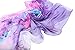 Fashion Flower Ink Style Soft Silk Voile Scarves Wrap Shawl (Multi-color/3)