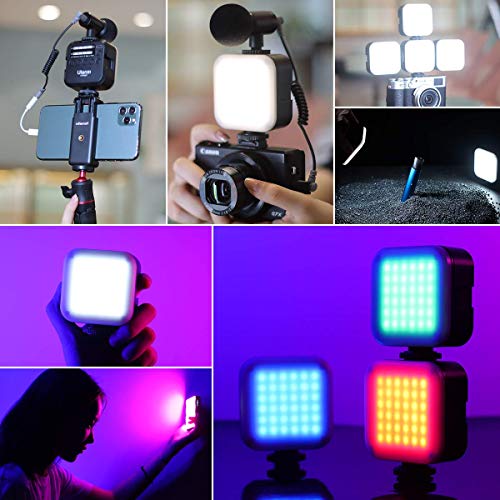Ulanzi UBright LED Video Light on Camera with Tripod, Portable