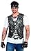Faux Real Men's 3D Photo-Realistic Long Sleeve Mesh Tattoo Tee Shirt, Biker, X-Large