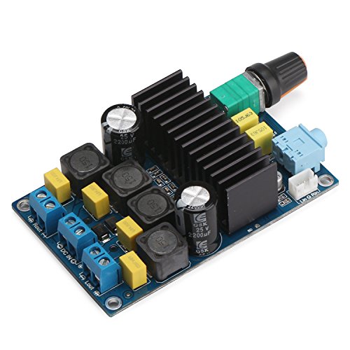 DROK TPA3116 Digital Power Amplifier Board 12-24V High Power Amplifier Module 50+50W Power Amplifier Chip with Volume Adjustment Potentiometer Switch Support PBTL 100W