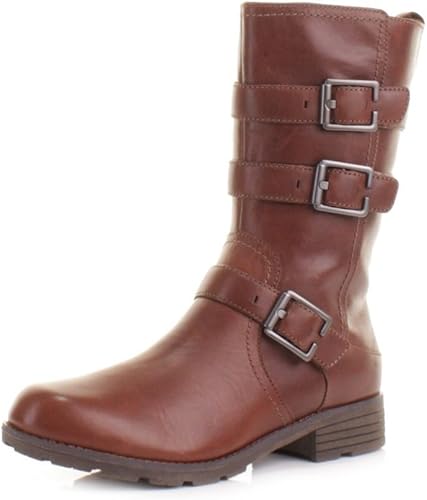 clarks leather boots womens