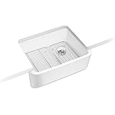 Kohler 25766-0 Ironridge® 28" undermount single-bowl farmhouse kitchen sink, White