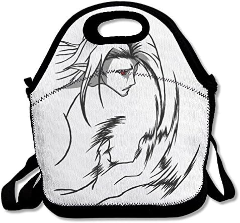 Black Bleach1 Unisex Lunch Bags For Woman Man Kid