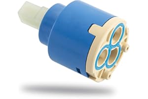 XUCHUAN Diameter 35mm Ceramic Faucet Cartridge Replacement for Single Handle Kitchen Basin Shower Faucet Part, Ceramic Faucet Valve