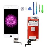 iPhone 7 Plus Screen Replacement White, LCD Display & Touch Screen Digitizer Frame Cell Assembly Set with 3D Touch Free Repair Tool for iPhone 7 Plus 5.5