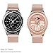 Cbin Smartwatch Samsung Gear S2 Classic/Gear Sport Band, Stainless Steel Magnetic Mesh Milanese Loop Closure Replacement Band For Samsung Gear Sport SM-R600 & Gear S2 Classic SM-R732 SM-R735 Rose Gold