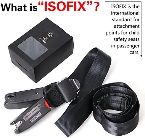 Chair Isofix Interface Belt,Strong Hook Tooth with 12000N, 8 Times Sewing, Durable Polyester Nylon for Baby Safety