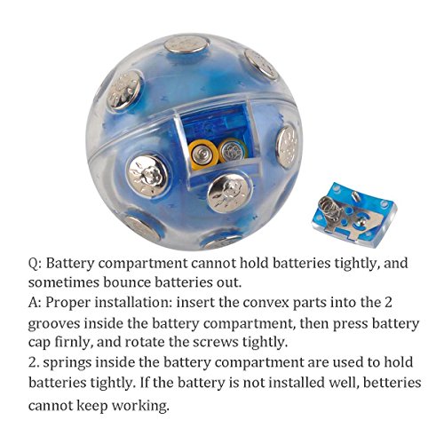 ThinkTop Adventure Funny Toy Electronic Shock Ball Shocking Hot Potato Game Novelty Gift Fun Joking for Party Christmas - Thumbnail 5