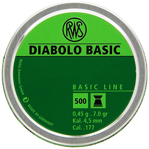 UPC 723364173899, Umarex RWS Diablo 2317389 Basic Line 7.0 Grain Air Gun Pellets, 0.177 Caliber, Green