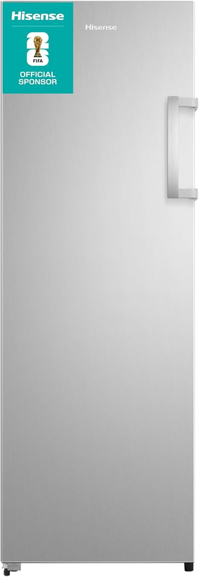 Hisense Tall Freestanding Freezer 240 L LED Display Stainless