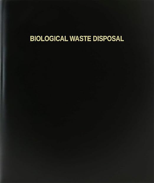 BookFactory Biological Waste Disposal Log Book/Journal