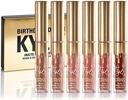 Kylie Jenner Limited Birthday Edition Kylie Matte liquid Lipstick Makeup Set Cosmetics