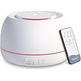 SEEDSEEL 300ML Essential Oil Diffuser - 8 Hours Run Time, Aromatherapy Diffuser with Remote Control, 7-Color LED Lights for Home, Bedroom