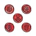 UNIQOOO Arts & Crafts Vintage Adhesive Sealing Wax Stamp Starter Kit- 5 Ministry of Magic School Badges Stamps- Red, Gold, Black Wax Sticks with Wicks- Birthday Gift Ideas for Friends
