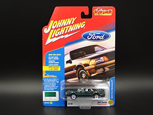 1990 FORD MUSTANG GT FOX BODY 2017 JOHNNY LIGHTNING CLASSIC GOLD HOBBY EXCLUSIVE VERSION B 1 OF 1800