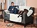 Home Fashion Designs Deluxe Reversible Quilted Furniture Protector and PET PROTECTOR. Two Fresh Looks in One. Perfect for Families with Pets and Kids. By Brand. (Loveseat - Charcoal/Beige)