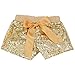Gold Sequin Girls Shorts