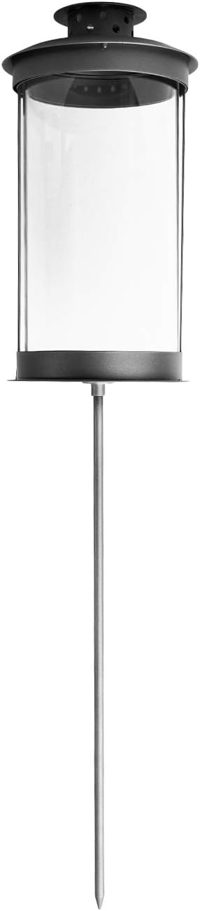 Laterne; Gartenlaterne; Grablaterne; auf Stab; 21 cm hoch; 10 cm Durchmesser