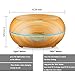 URPOWER Essential Oil Diffuser 230ml Aromatherapy Essential Oil Diffuser Humidifier, 7 Color LED Lights and Waterless Auto Shut-off-Wood Grain for Home Yoga