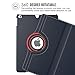 MoKo Case for iPad 9.7 2018/2017-360 Degree Rotating Cover Case with Auto Wake/Sleep for Apple iPad 9.7 Inch (iPad 5, iPad 6), INDIGO