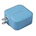 Lumsing Quick Charge 2 Port Wall Charger, 20W QC2.0 Dual USB Port Travel Charger for iPhone,Samsung Galaxy S5 S6 Edge Note 4 5, Google Nexus 6, Sony Xperia Z3 Z4 Tablet-Blue
